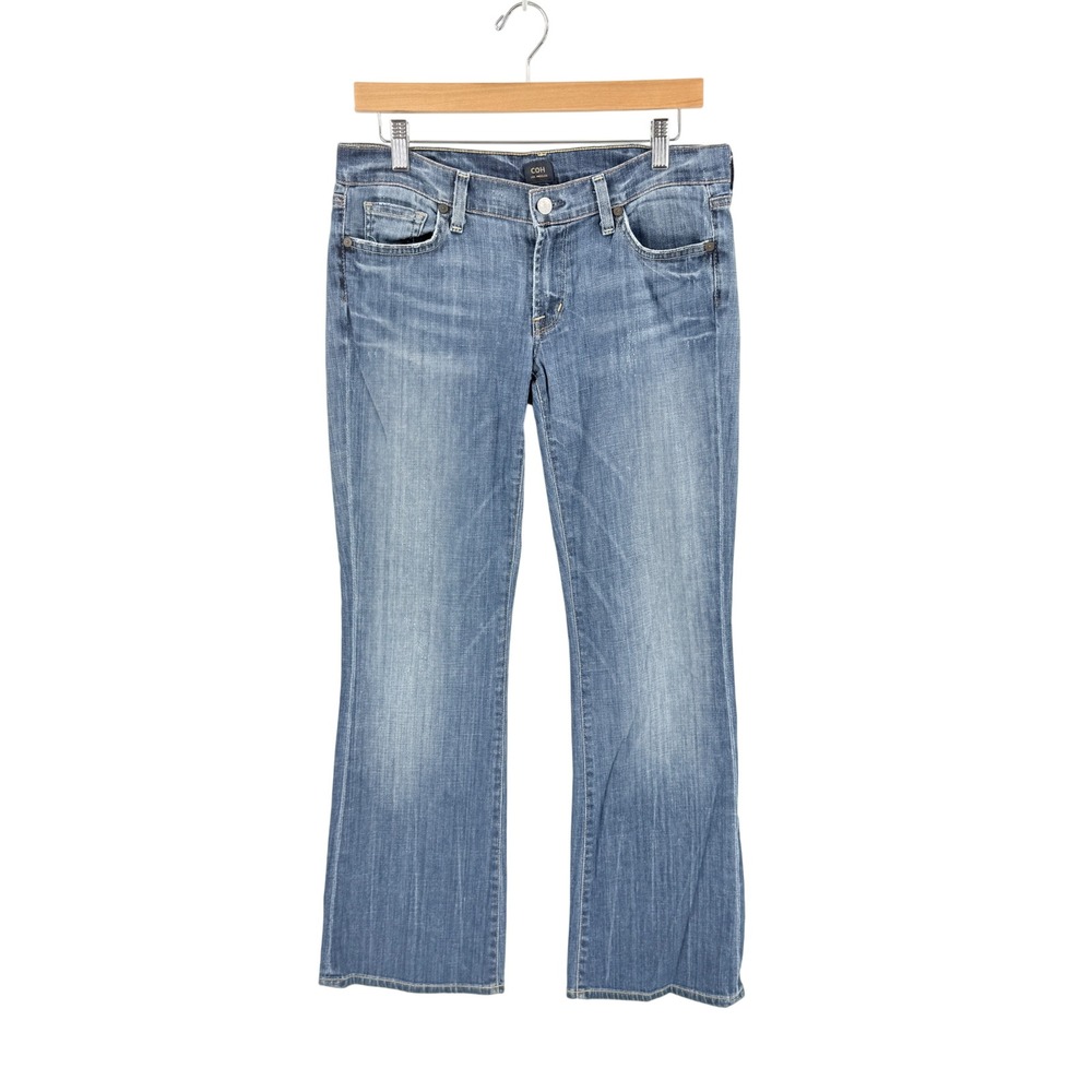 Citizens of Humanity Jeans Blue 30 Low Rise Bootcut Denim Distressed Western